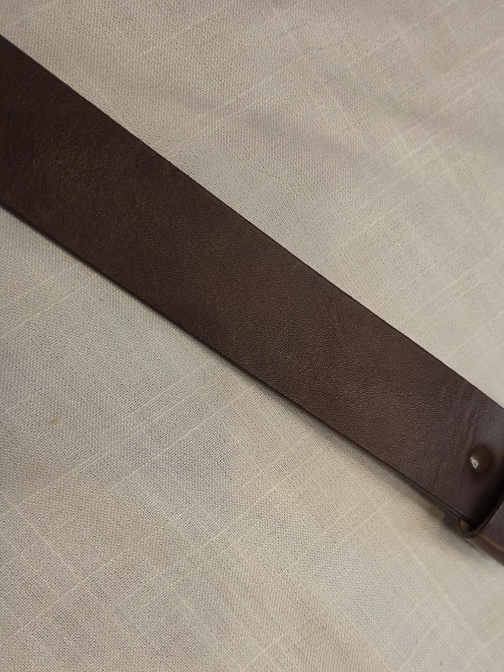 Ladies's Brown Leather Cowhide Belt with Antique Brass Buckle